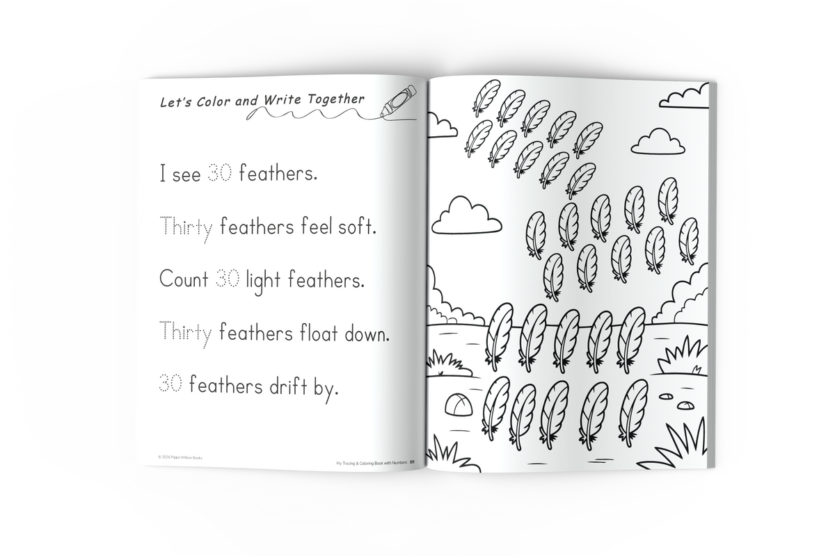 My Tracing & Coloring Book: Numbers — Ages 3–6