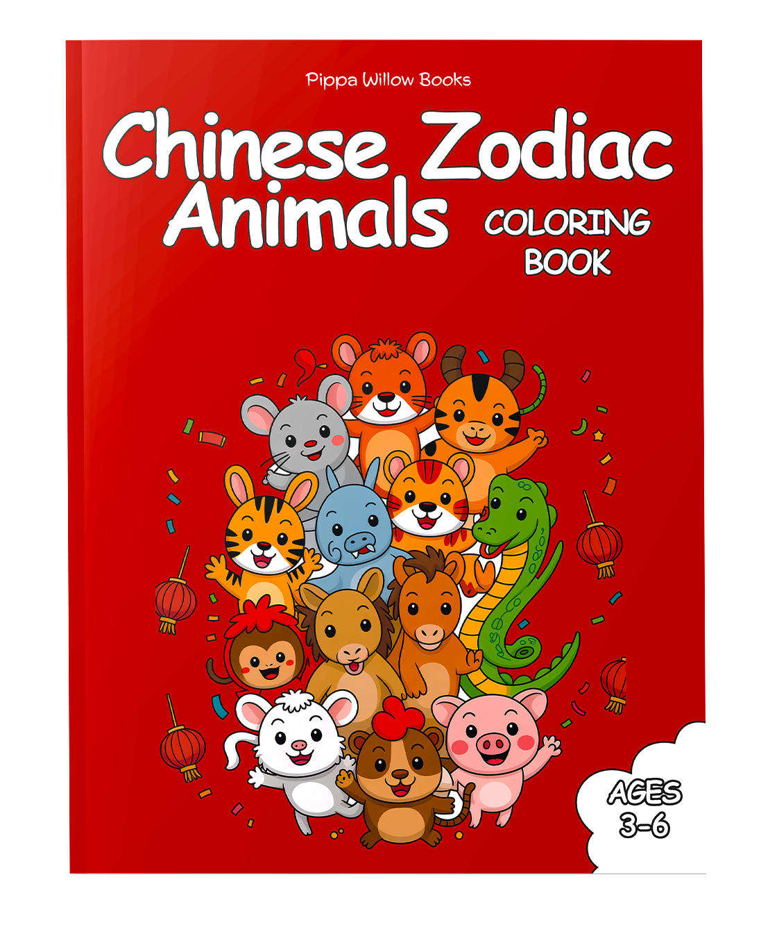 Chinese Zodiac Animals Coloring Book — Ages 3–6