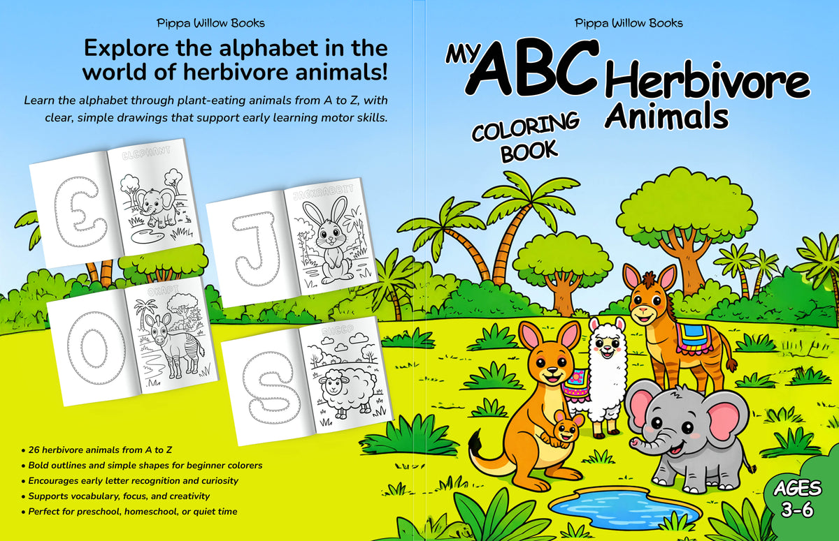 My ABC Herbivore Animals — Ages 3–6