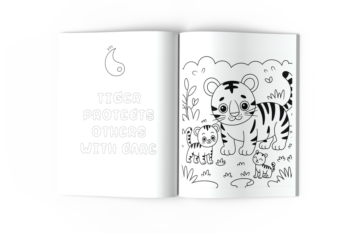 Chinese Zodiac Animals Coloring Book — Ages 3–6
