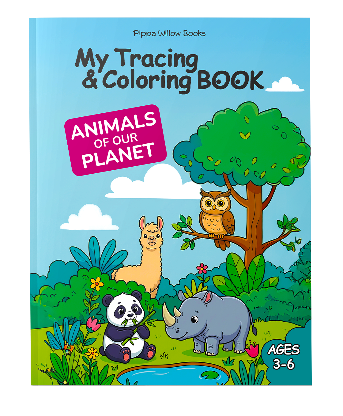 My Tracing & Coloring Book: Animals of the Planet — Ages 3–6