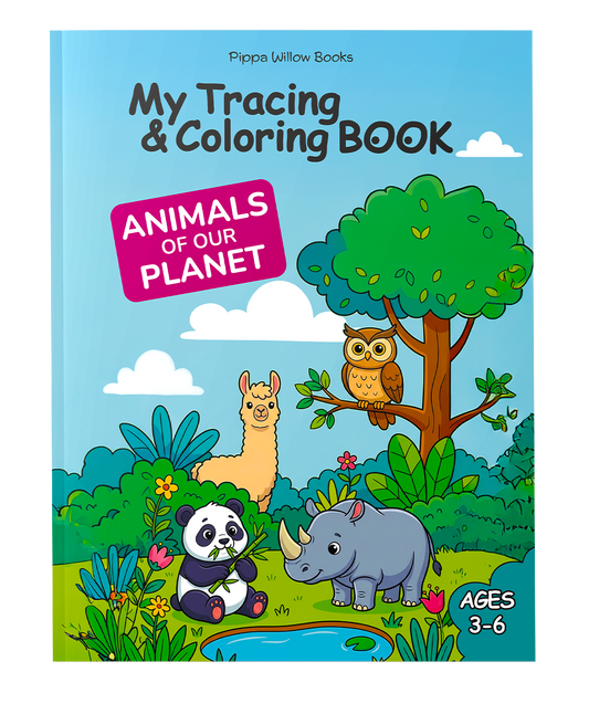 My Tracing & Coloring Book: Animals of the Planet — Ages 3–6